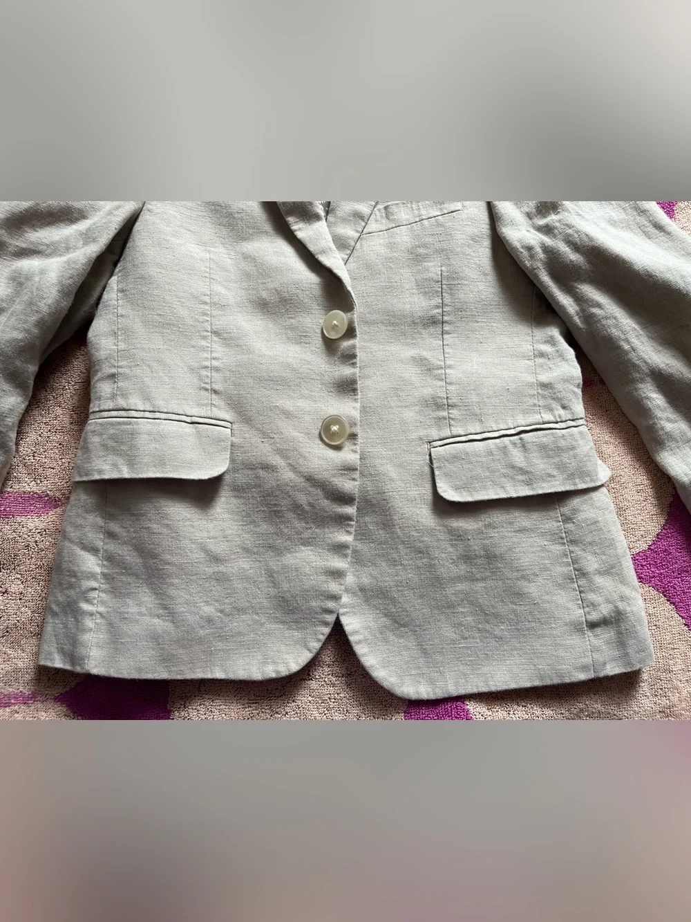 Lauren Ralph Lauren Boys 100% Linen Wheat Color Two Button Blazer
